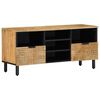 vidaXL Szafka RTV Brązowa 100x33x46 cm Drewno lite Mango