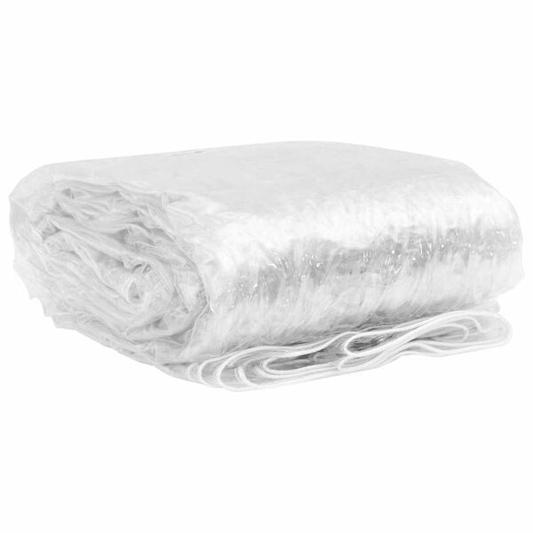 vidaXL Przezroczysta plandeka z oczkami 1x10 m PVC