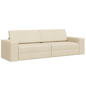 vidaXL Sofa Bed 200cm Kremowy tkanina