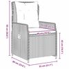 vidaXL Zestaw do jadalni w ogrodzie 5 pcs Szary polirattan