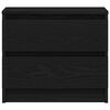 vidaXL Szafka Nocna z szufladą Czarny Dąb 50 x 40 x 43,5 cm