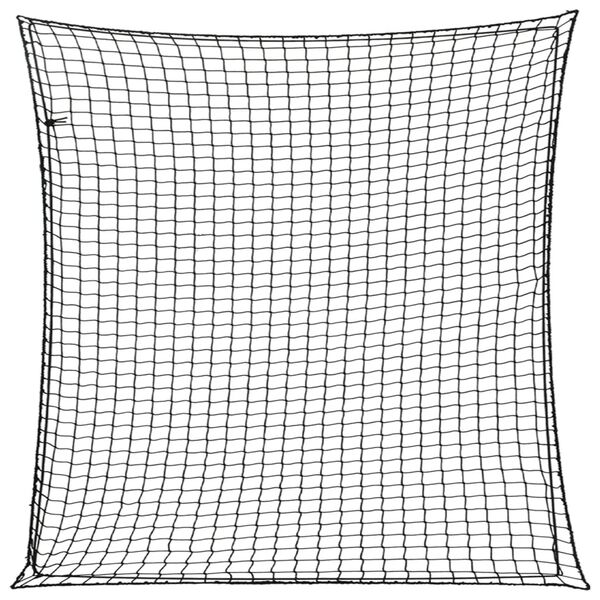 vidaXL Siatka na przyczepę, z elastyczną linką, czarna, 3x3 m, PP