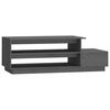 vidaXL Stolik kawowy, szary, 120x50x40,5 cm, lite drewno sosnowe