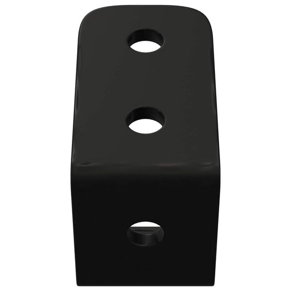 vidaXL Haczyki 12 pcs Czarny M5 x 110 mm Żelazo