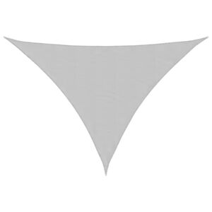 vidaXL Żagiel przeciwsłoneczny, jasnoszary, 7x5x5 m, 100% poliester