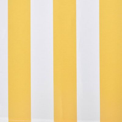 vidaXL Składana markiza 300 cm, żółto-biała