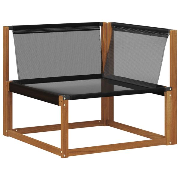 vidaXL Sofa środkowa i narożna 2 Sztuka Naturalny Lite Drewno Akacji