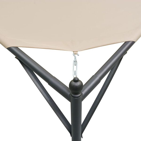 vidaXL Altana ogrodowa z żaglem przeciwsłonecznym, 4x4 m