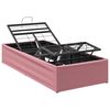vidaXL Elektro Regulowany Stelaż Ł&oacute;żka r&oacute;żowy 200 x 70 x 33,5 cm Stal