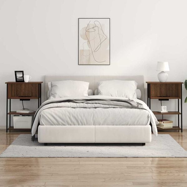 vidaXL Szafka Nocna Brązowy dąb 55 x 31 x 76 cm