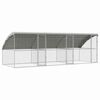 vidaXL Klatka dla kur 3 szt. srebrny 600 x 200 x 200 cm