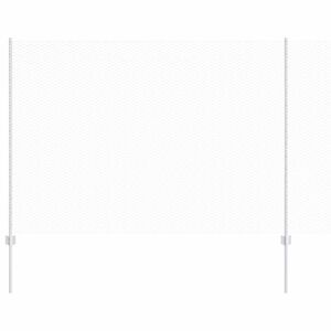 vidaXL Ogrodzenie z słupkiem Srebrny 1,6 x 50 m Stal