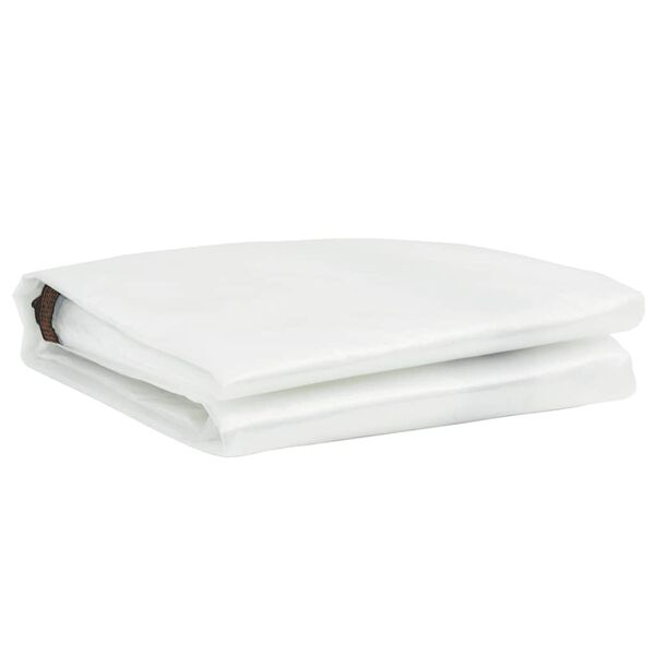 vidaXL Przezroczysta plandeka z oczkami 1x3 m Polietylen