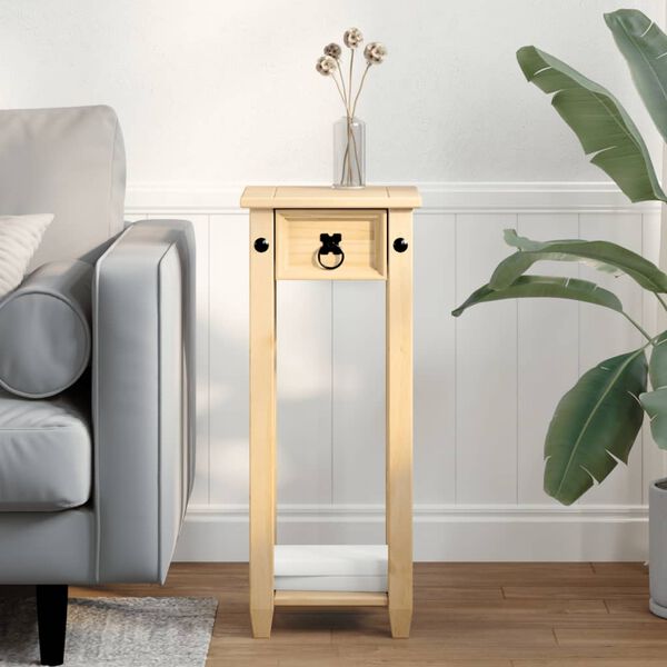 vidaXL Stolik na rośliny Corona, 30x30x73 cm, lite drewno sosnowe