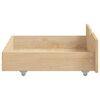 vidaXL Rama ł&oacute;żka z 2 szufladami, lite drewno sosnowe, 180x200 cm