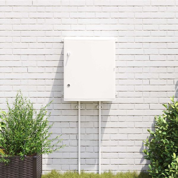 vidaXL Szafka kontrolna Szary 50 x 23 x 60 cm Plastik ABS