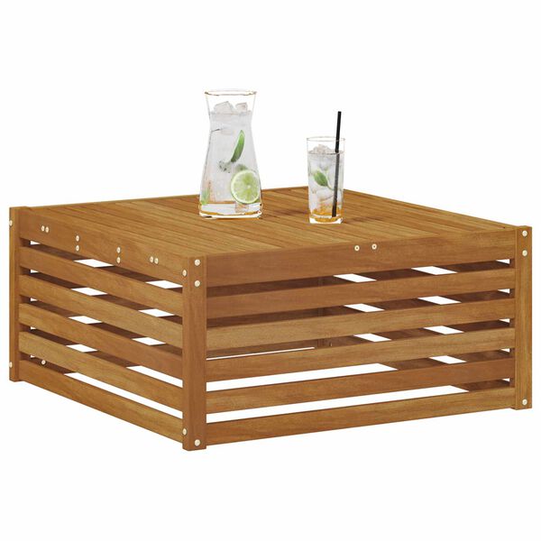 vidaXL Sofa końcowa na zewnątrz z poduszką Naturalny 115 x 83 x 73 cm