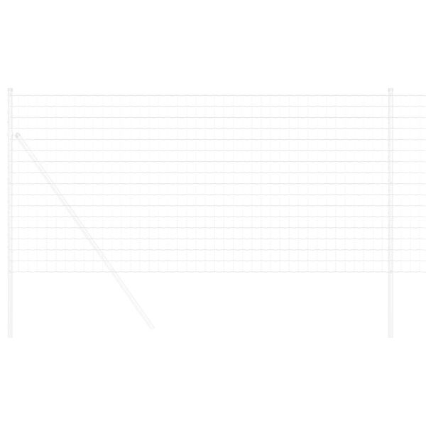 vidaXL Ogrodzenie Euro Srebrny 1.4 x 10 m