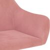 vidaXL Fotel bujany, różowy, tapicerowany aksamitem