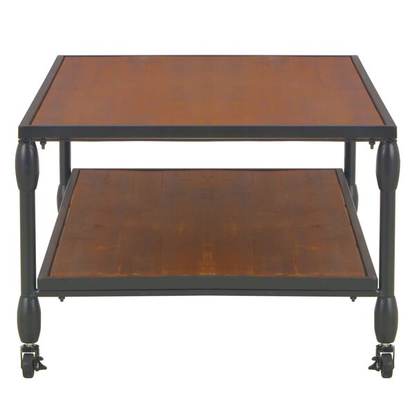 vidaXL Stolik kawowy z p&oacute;łką, 120 x 60 x 40 cm, lite drewno jodłowe