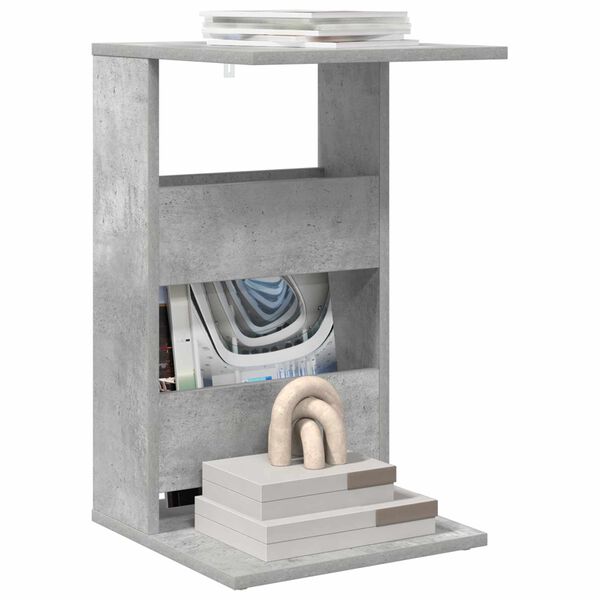 vidaXL Stolik boczny Betonowy szary 40 x 35 x 60,5 cm