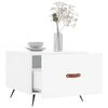 vidaXL Stoliki kawowe, 2 szt., białe z połyskiem, 50x50x40 cm
