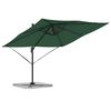 vidaXL Parasol Roma Zielony 286 x 284 x 265 cm Aluminium i Poliester