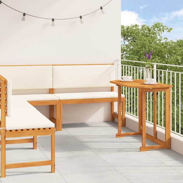 vidaXL Zestaw Ławka Ogrodowa 4 pcs Brązowy lite drewno akacjowe