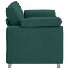 vidaXL Sofa Ciemna zieleń 160 x 80 x 82 cm tkanina