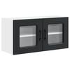 vidaXL Front do zmywarki Kalmar Czarny 80 x 31 x 40 cm