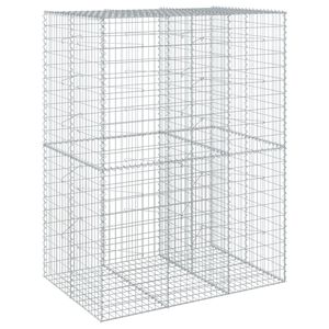 vidaXL Kosz gabionowy z pokrywą, 150x100x200 cm, galwanizowane żelazo