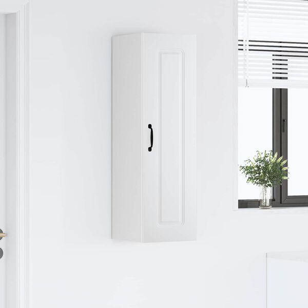 vidaXL Szafka kuchenna wisząca z półką Biały 30 x 31 x 100 cm