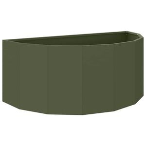 vidaXL Donica Zielony oliwkowy 90 x 45 x 35 cm Stal