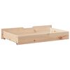 vidaXL Szuflady pod ł&oacute;żko, z k&oacute;łkami, 2 szt., 95x55x17 cm, sosna