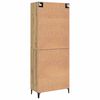 vidaXL Highboard 2 pcs Dąb rzemieślniczy Materiał drewnopochodny
