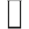 vidaXL Nogi do stołu konsolowego w kształcie litery U 2 szt. Czarne 28x(72-73) cm Stal