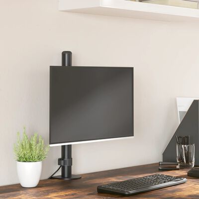 vidaXL Stojak na monitor, czarny, stalowy, VESA 75/100 mm