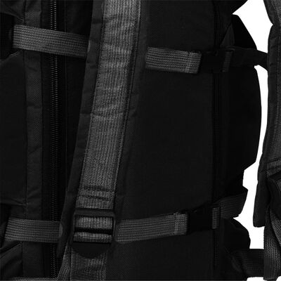 vidaXL Torba wojskowa 3-w-1, worek w stylu militarnym, 90 L, czarna
