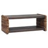 vidaXL Stolik kawowy Naturalny 90 x 45 x 35 cm Lite drewno mahoniowe