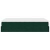 vidaXL Ł&oacute;żko otomana z materacem, ciemnozielona, 120x190 cm, aksamit