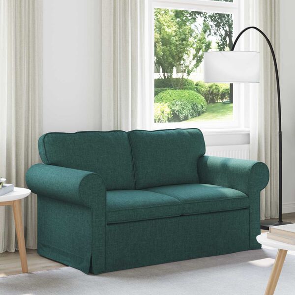 vidaXL Sofa Ciemna zieleń