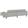 vidaXL Sofa do salonu 3 pcs Jasnoszary