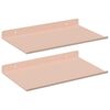 vidaXL P&oacute;łka wisząca 2 szt. R&oacute;żowy 30 x 18 x 2,5 cm Stal