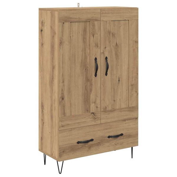 vidaXL Highboard z szufladą Dąb rzemieślniczy 69,5 x 31 x 115 cm