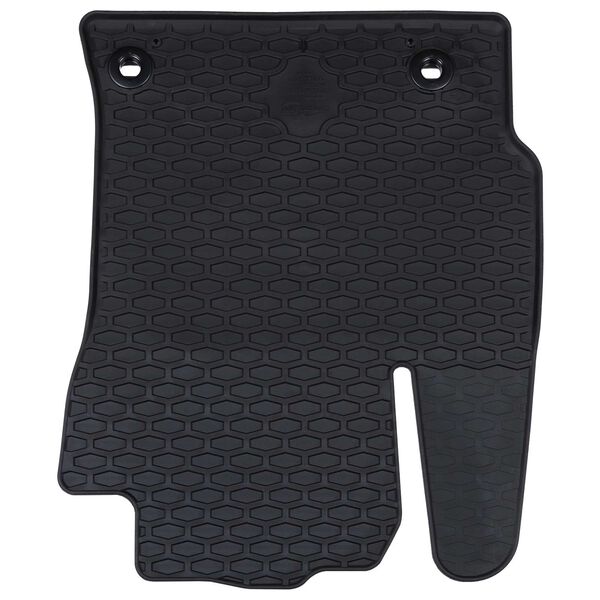 vidaXL Mata samochodowa 4 pcs Czarny Guma