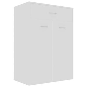 vidaXL Szafka na buty, biała, 60x35x84 cm, materiał drewnopochodny
