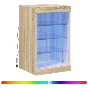 vidaXL Szafka z oświetleniem LED, dąb sonoma, 41x37x67 cm