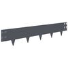 vidaXL Krawężnik do trawnika 50 pcs 100 x 20 cm Stal antracytowy