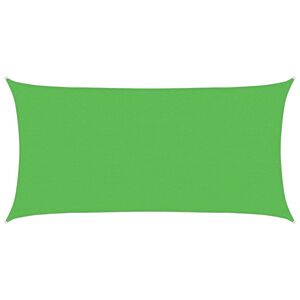 vidaXL Żagiel przeciwsłoneczny, 160 g/m&sup2;, prostokątny jasnozielony