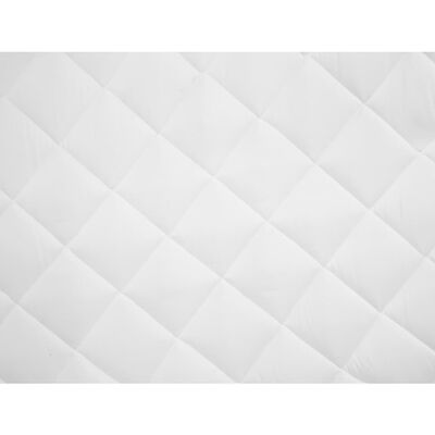 vidaXL Pikowany ochraniacz na materac, biały, 160 x 200 cm, lekki
